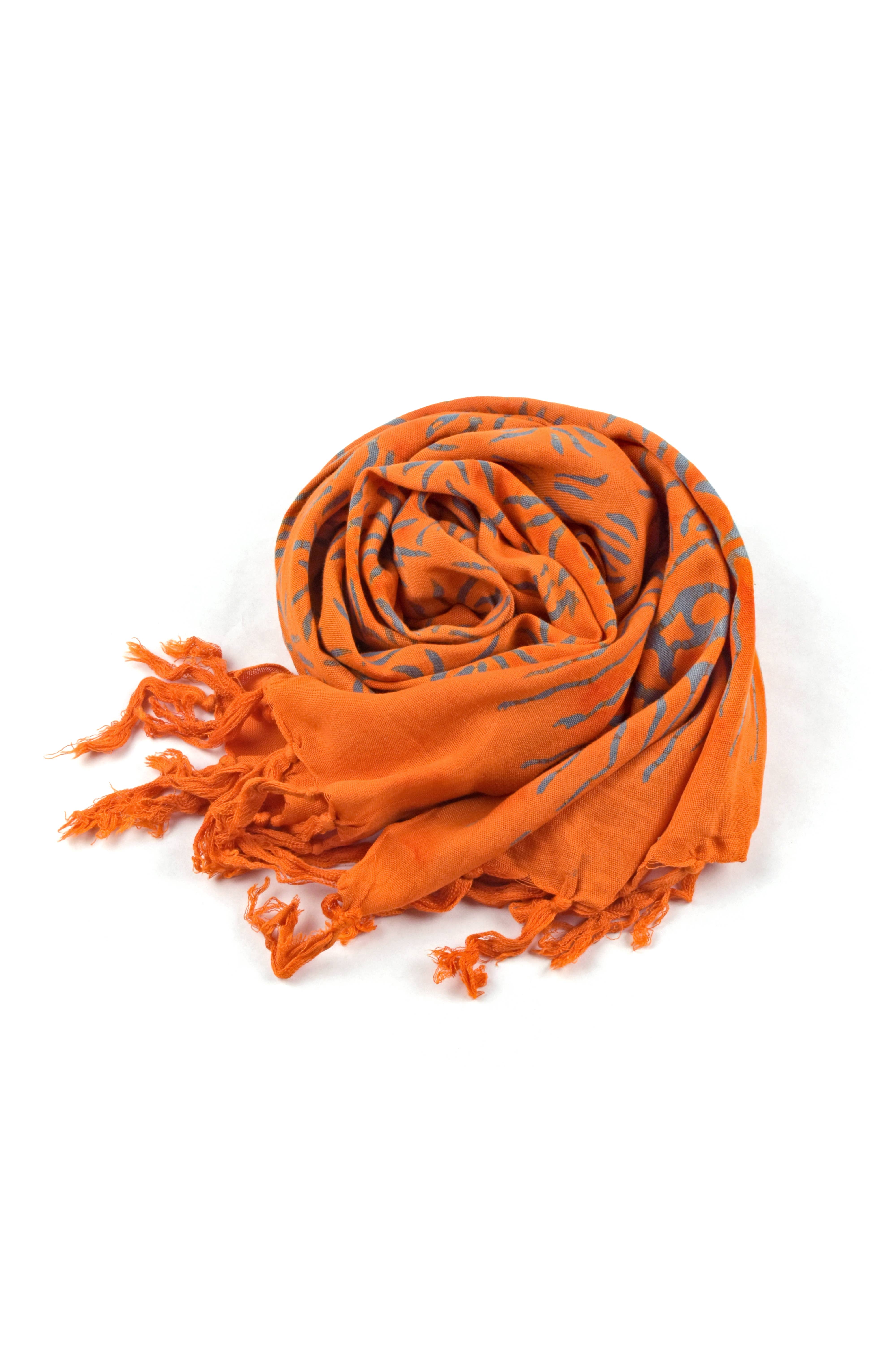 Nusantara Inc. - Wholesale Scarf - Women's - Rayon Batik Scarf - 98781 A-C (Knotted  Fringe)0