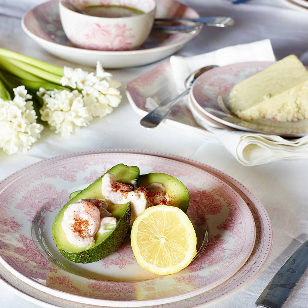 Burleigh - Wholesale Dinner Plate - Pink Asiatic Pheasants Small Plate1