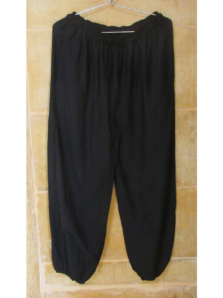 Bhawana Handicrafts - Wholesale Pants – Women's - Indian Plain Harem Pants Rayon Yoga Trouser 2