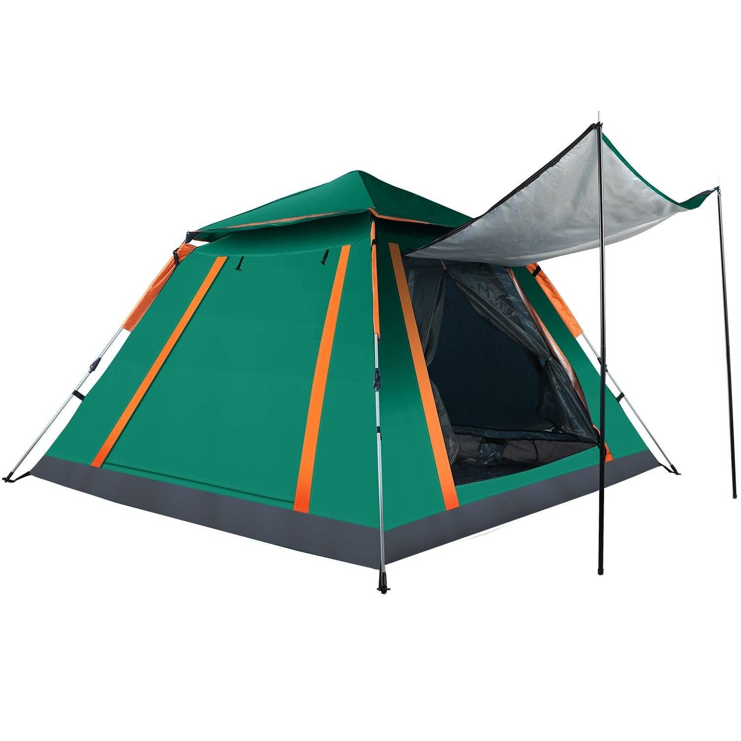 Hard Rock Health Stores - Wholesale Tent - 4-5 Person Camping Tent Outdoor Foldable Waterproof Tent with 2 Mosquito Nets Windows Carrying Bag for Hiking Climbing Adventure Fishing5