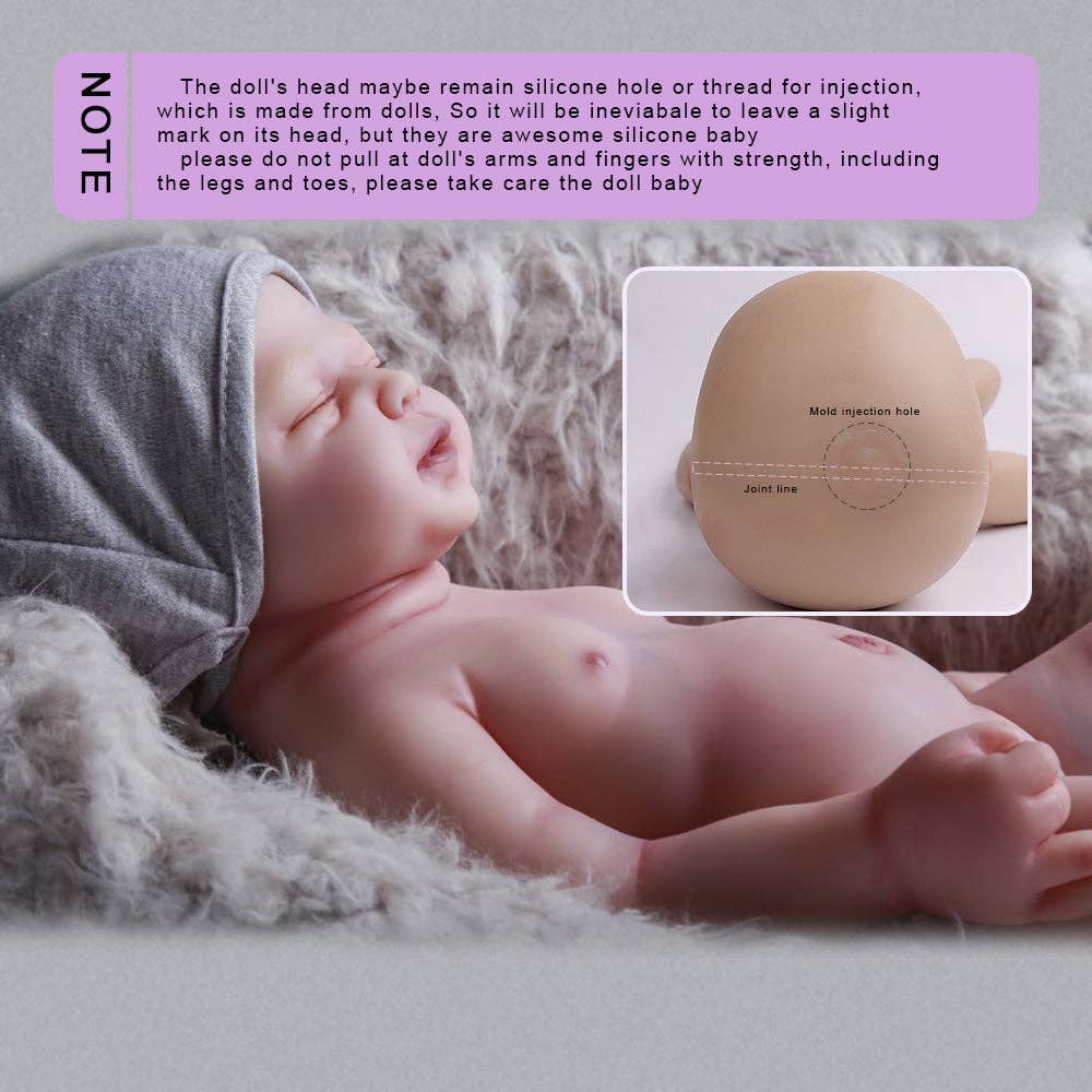 Serendoll - Wholesale Doll - Kids - Serendoll 18.5"/  47 Cm Full Silicone Reborn Baby Doll,solid Lifelike Bold Girl 0154