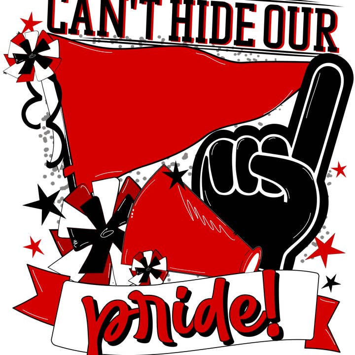 Porte-accroche fierté scolaire, rouge et noir, DECOE-W-904934-DH, accroche-porte de 22 pouces pour la vente par DecoExchange