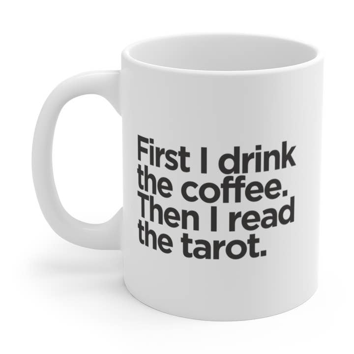 Tazza da Caffè Tarot, Regalo per Amanti dei Tarocchi, Tazza in Ceramica da 11oz per la vendita all'ingrosso da parte di Citrine Moon & Lavender Boutique