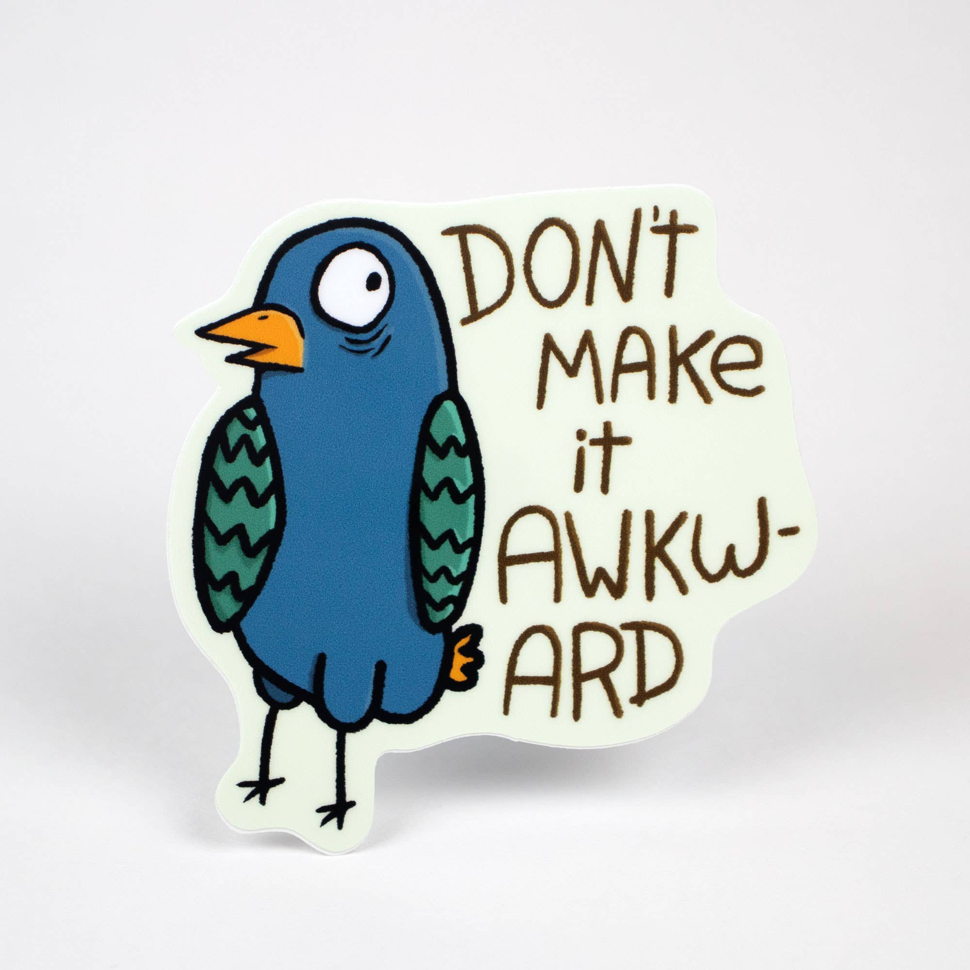 Little Hiker Bird - Wholesale Sticker - Don't Make it Awkward Bird Vinyl Sticker1