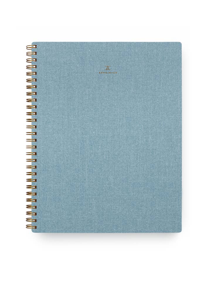 Le Cahier - Chambray bleu pour la vente par Appointed
