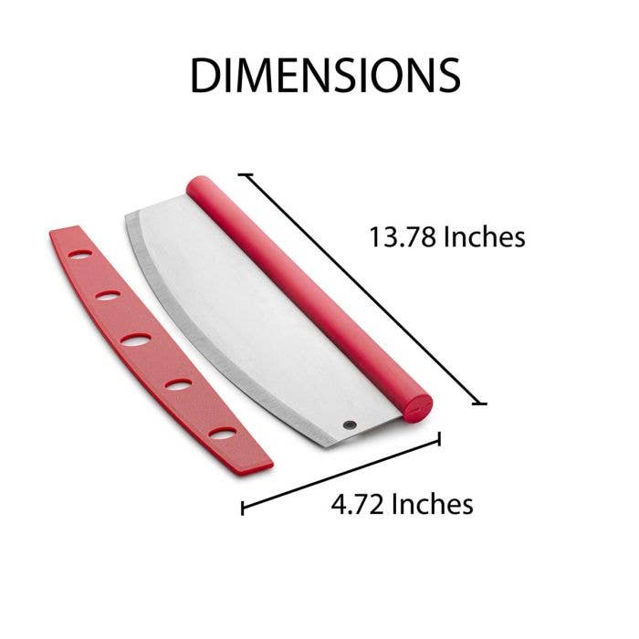 HIC - Harold Import Co. - Wholesale Kitchen Tool/Gadget - Fantes Cousin Luca's Rocking Pizza Cutter With Blade Guard1