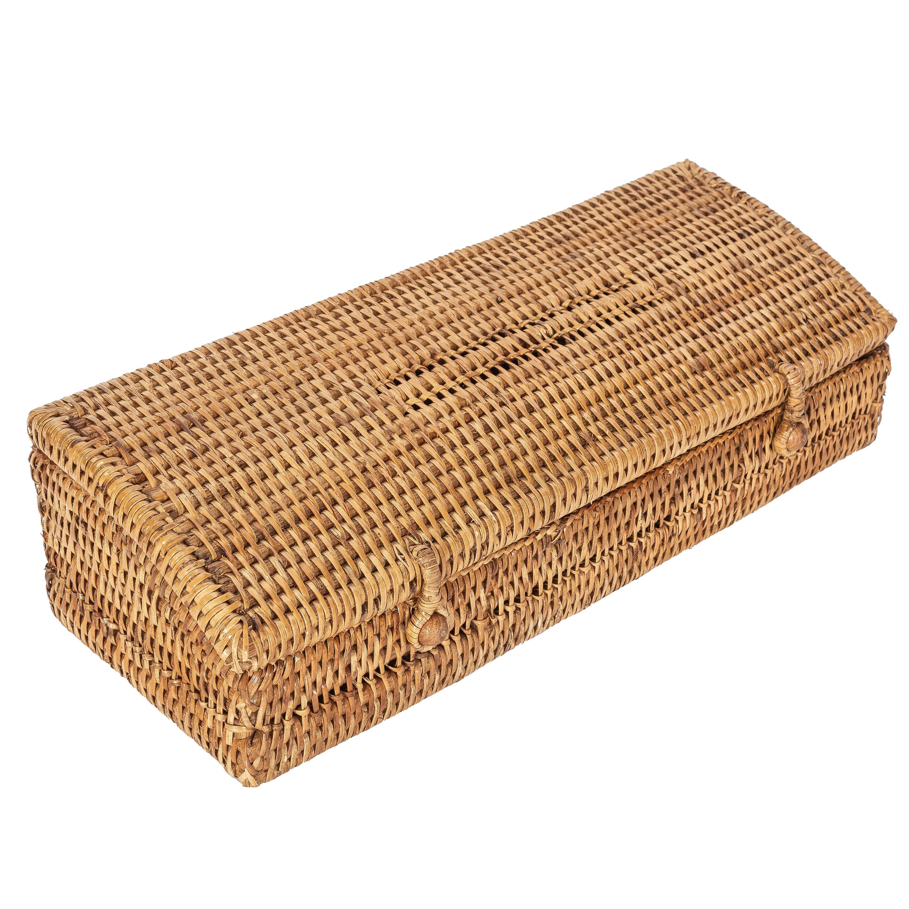 Artifacts Trading Company - Wholesale Kitchen Storage/Organizer - Rattan 5-Section Tea Box with Lid – Tea Organizer3