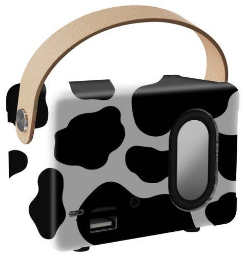 Tech Trendz – Großhandel Lautsprecher – Kuhmuster Vintage-Lautsprecher1