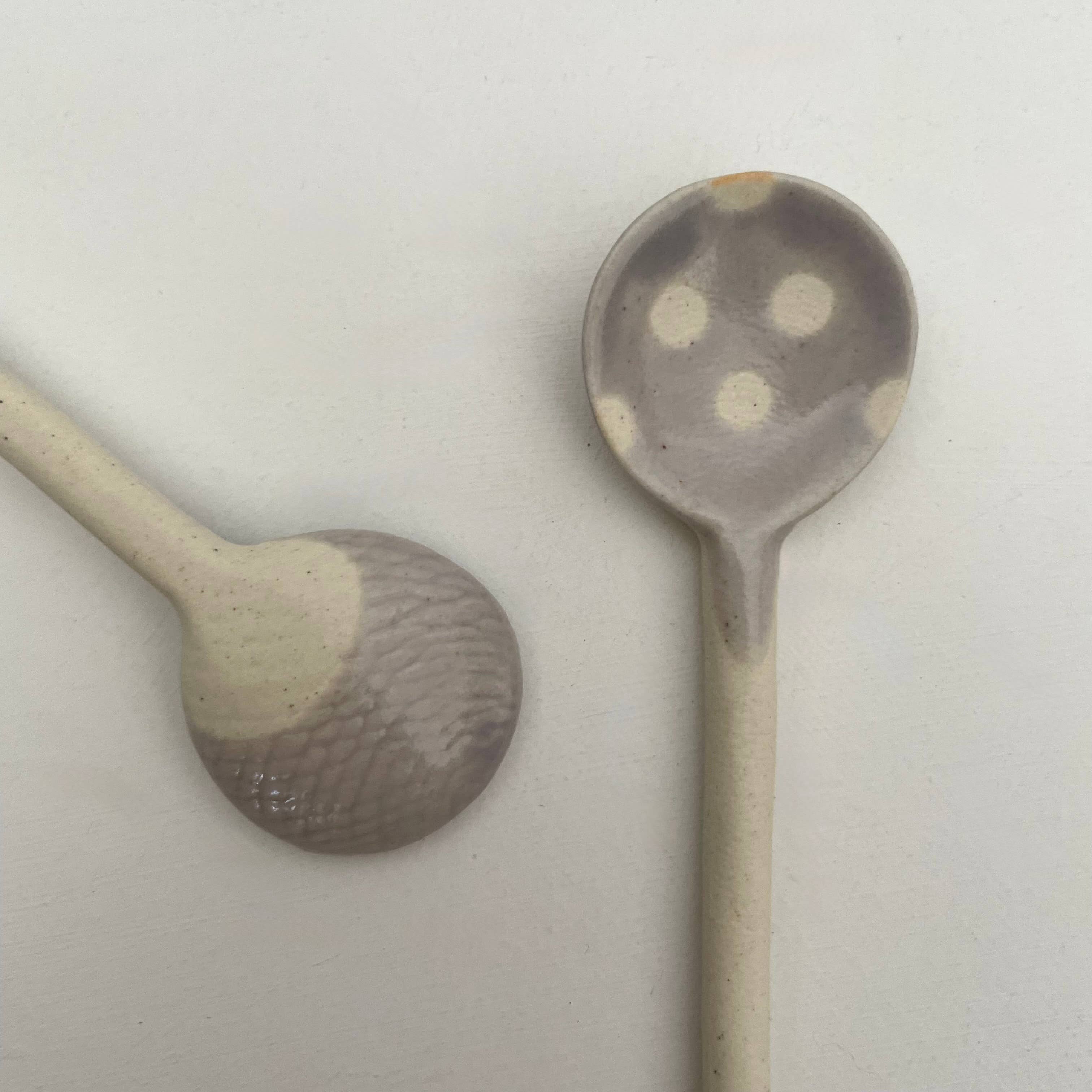 fort & field - Wholesale Table Spoon (Cutlery) - Polka dot small handmade Japanese pottery coffee tea spoon7