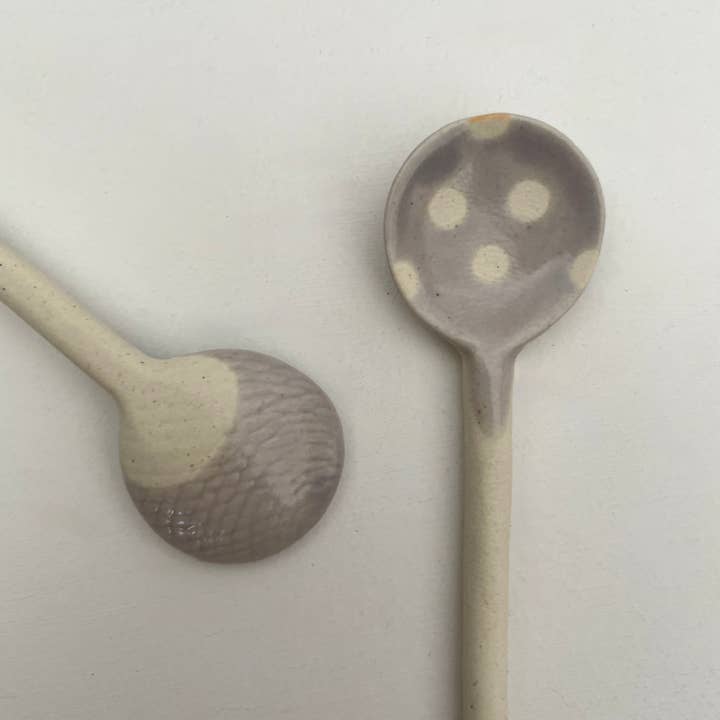 fort & field - Wholesale Table Spoon (Cutlery) - Polka dot small handmade Japanese pottery coffee tea spoon4