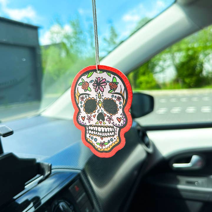 Studio Soph – Engroshandel Luftfrisker til bilen – unisex – La Calavera mexicansk Halloween kranie luftfrisker