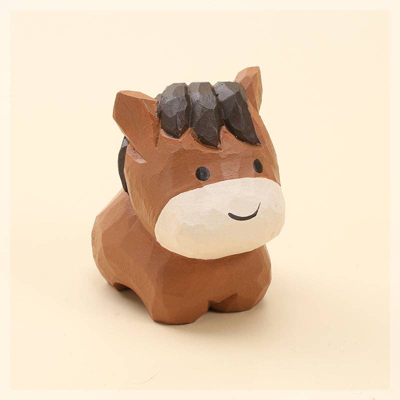 Gohobi （We cover U.S. import duties） – wholesale Decorative figurine – Gohobi Handcrafted Wooden Pony Horse Ornament14