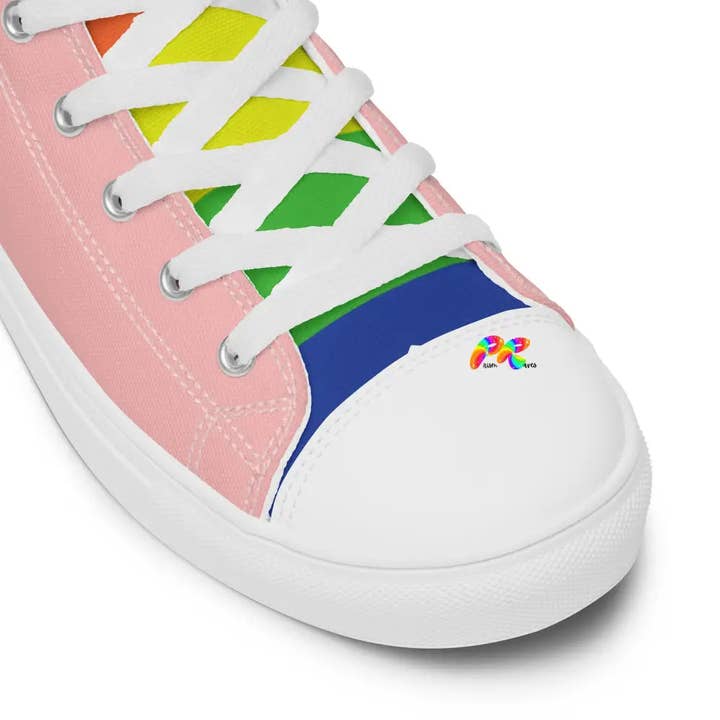 Prism Raves – Sapatilhas Casual - Homem por atacado – Sapatos de lona Pink Pride de Homem com Topo Alto4
