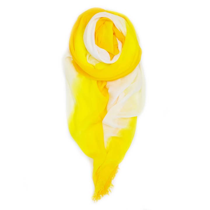 Banded Scarf - Daffodil for wholesale by fig & bella