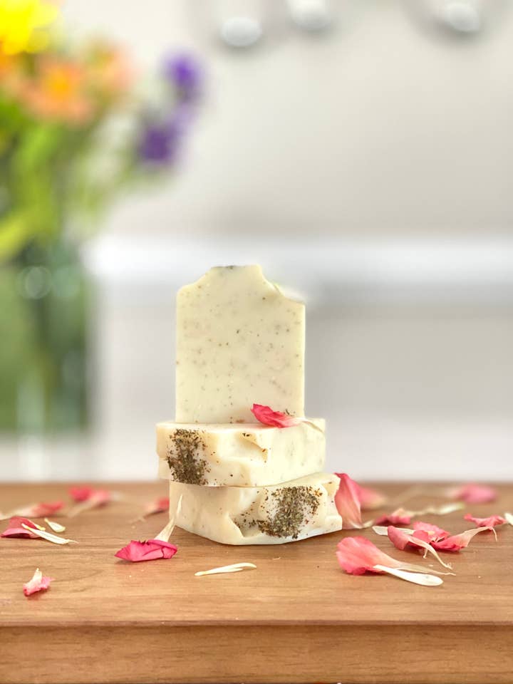 5 oz Magnolia Handcrafted Soap for wholesale by Pluff Mud Mercantile