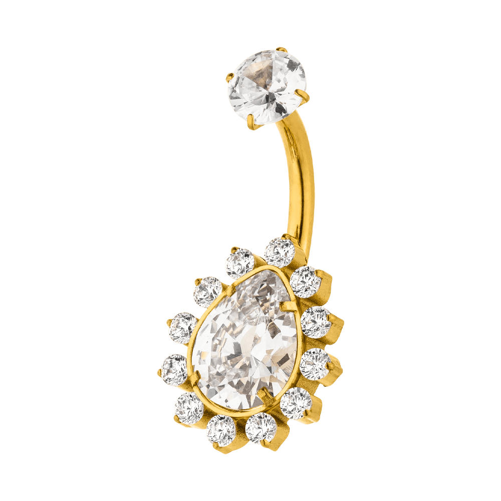 Schmuckgroßhandel - Wholesale Single Earring - Sparkle Belly Piercing | Titanium2