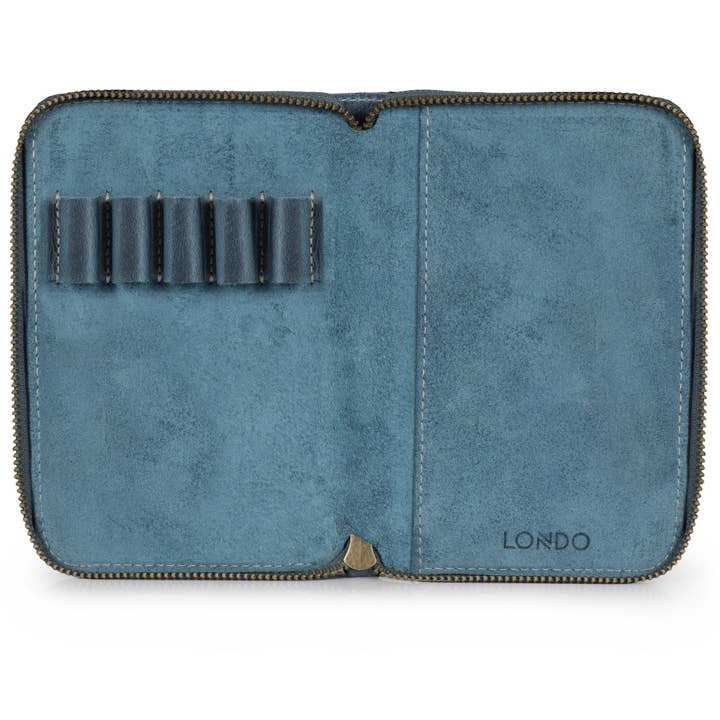 Londo - Wholesale Pencil Case/Pouch - Londo Genuine Leather Padfolio with Pencil Holder - 5 Slot9