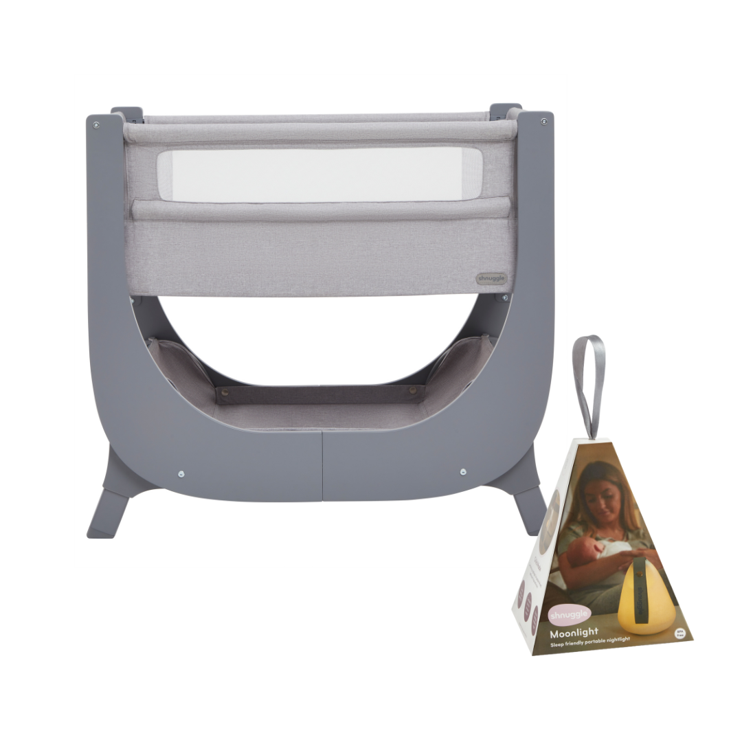Shnuggle - Vendita all'ingrosso Culla - Neonati - Esclusiva Indie Pacchetto Culla Air Lite e Luce Notturna Moonlight2