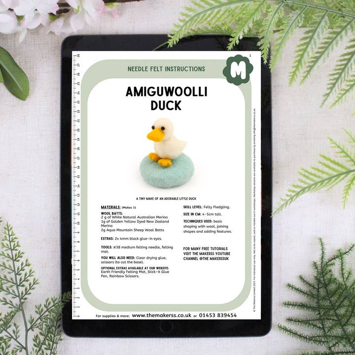 The Makerss - Wholesale Craft Sewing Kit - Duck Amiguwoolli Mini Needle Felt Kit2