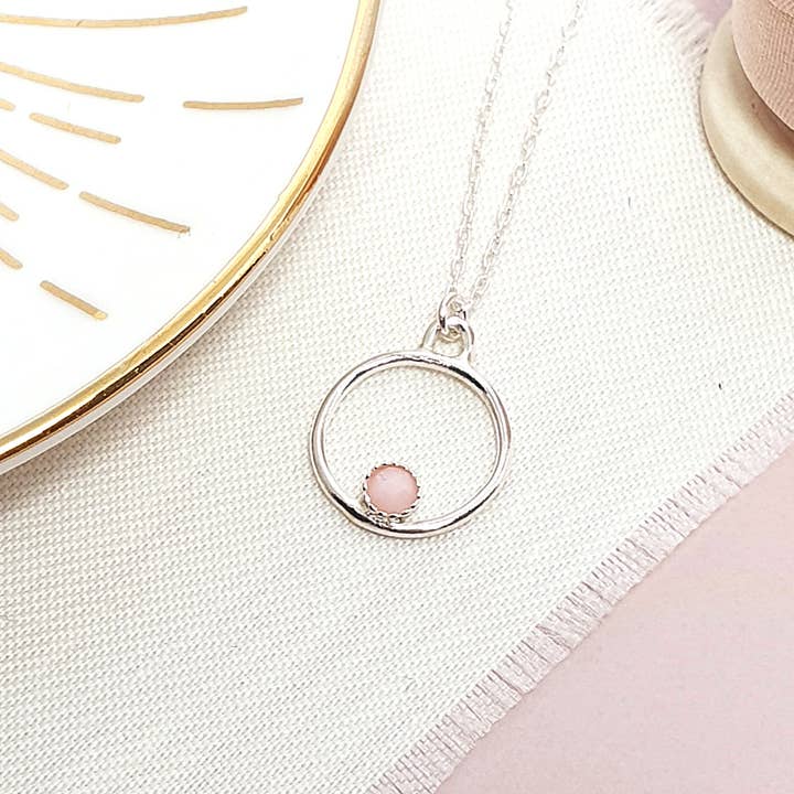 Pink Opal Inner Strength Necklace for wholesale by Sophie-May Designs