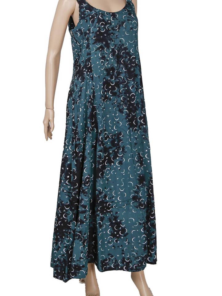 Green Moons jurk met lange bandjes van Hary Dary voor wholesale door Sunshine Joy