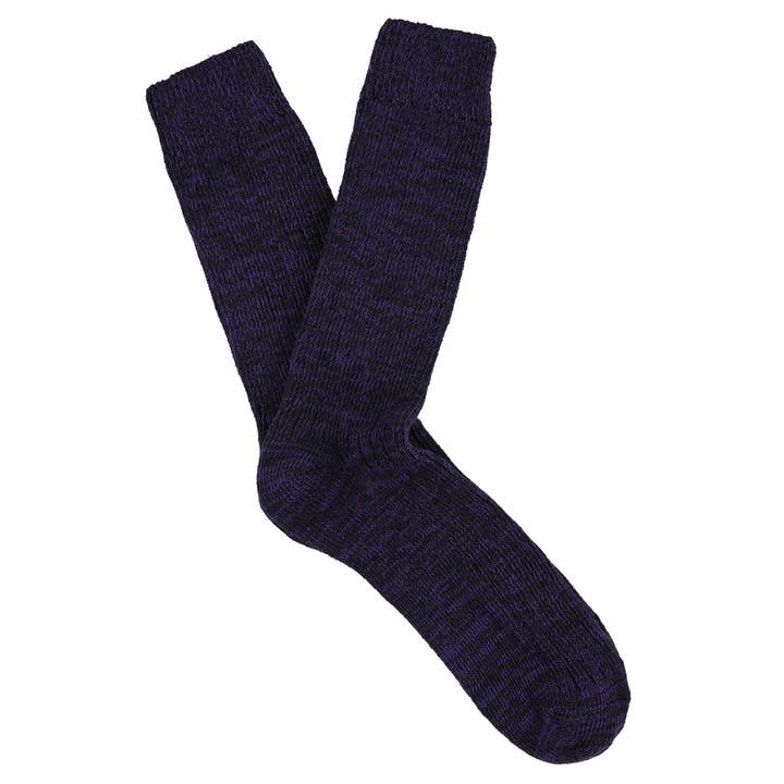 Melange Socks - Purple / Blue for wholesale by ESCUYER