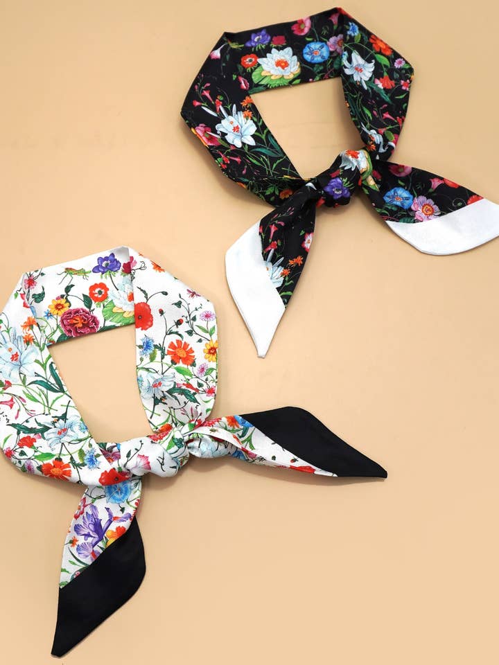 ZACHTE ZIJDE DUNNE TWILLY SJAAL KETTING WIKKEL | 40SC667 voor wholesale door JOSSLYN by wall to wall