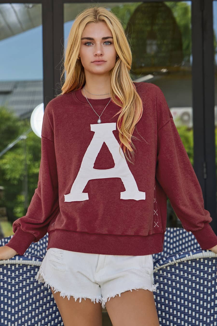 Oddi - Venta al por mayor Sudadera estampada - Mujer - Sudadera lavada al ácido con logotipo en la parte superior6