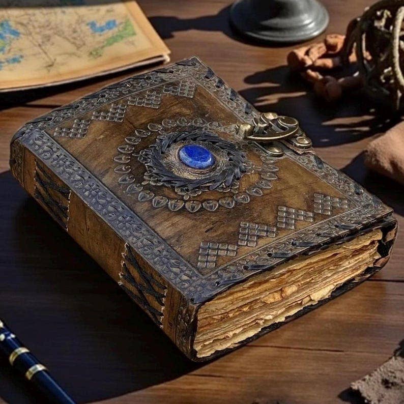 Leatherooze - Vente Journal intime - Journal en cuir embossé 5X7 POUCES 200 pages.1