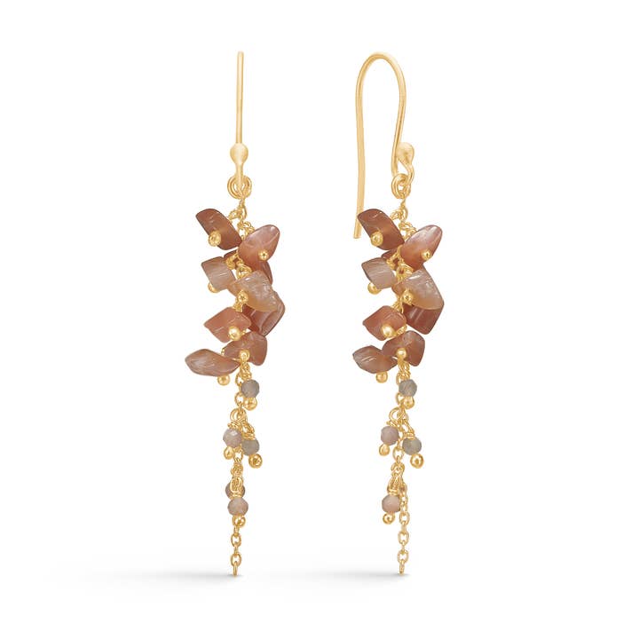 Pendientes Adele con piedra luna para venta al por mayor de Lisberg Jewellery