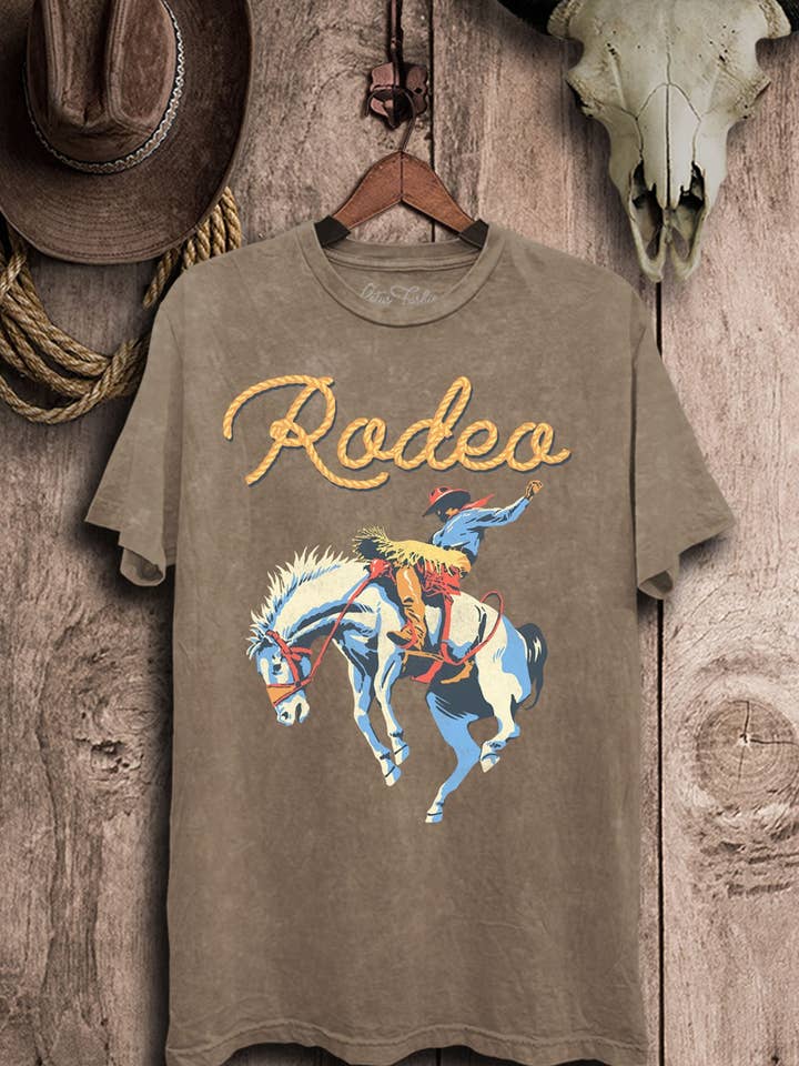 Lotus Fashion Collection - Wholesale Screen Printed T-Shirt - Women's - Rodeo Graphic Top5