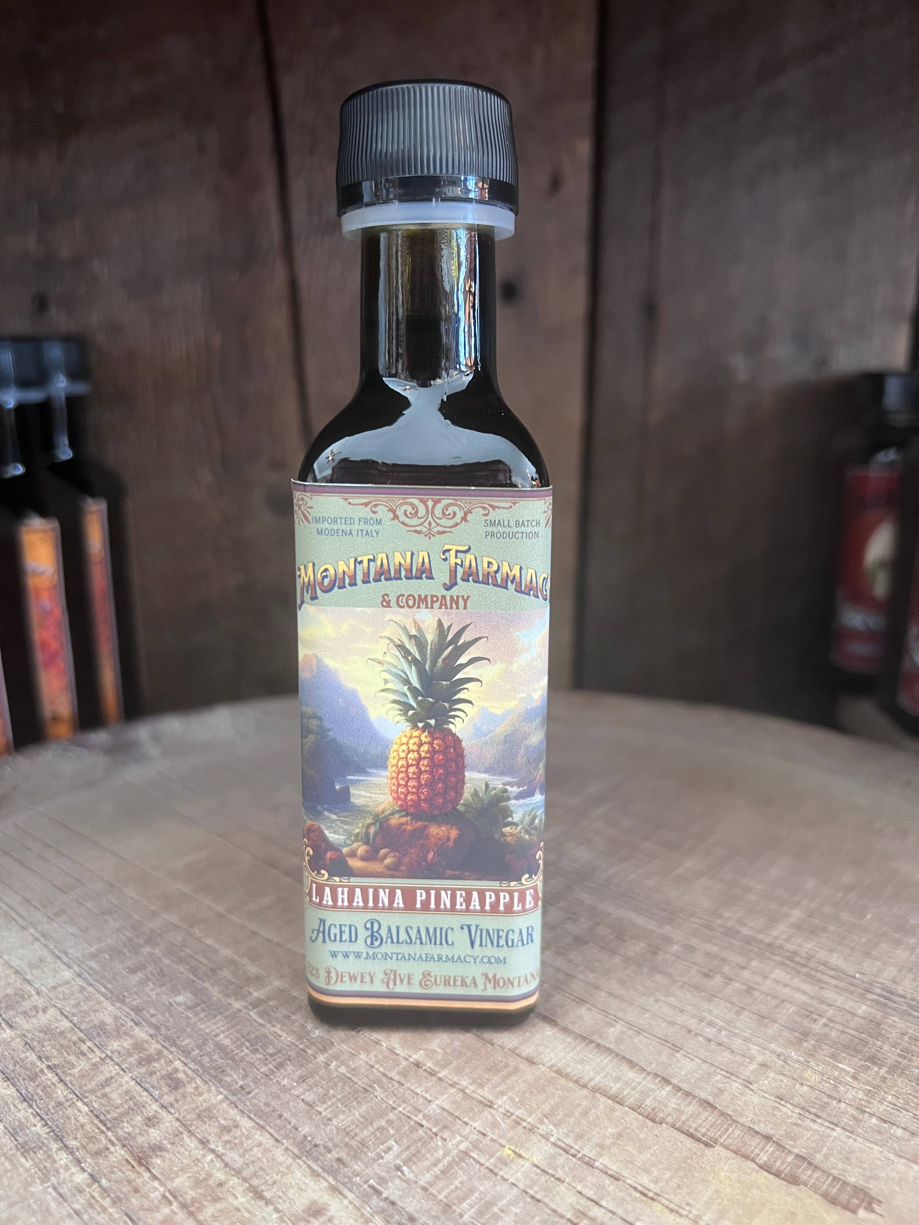 Montana Farmacy – wholesale Vinegar – Lahaina Hawaii Pineapple White Balsamic Vinegar Delish!