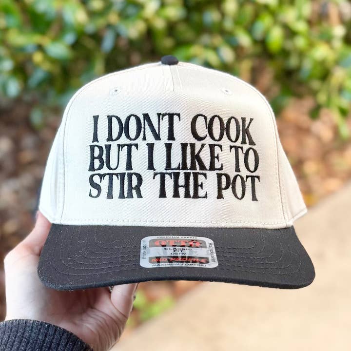 Stir The Pot Embroidered Hat for wholesale by Southern N Savvy