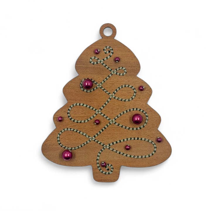 Frosted Tree Cookie Ornament Kit for wholesale by Sew Festive Embroidery Co.