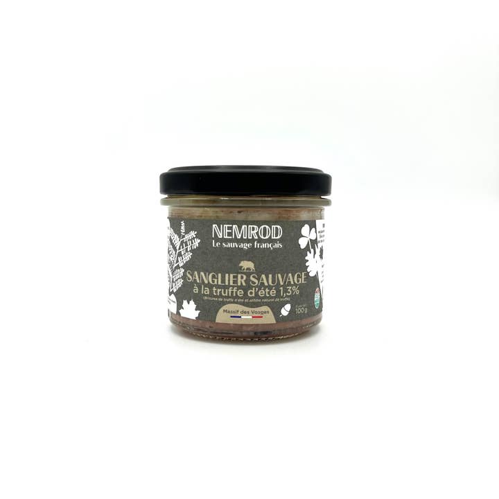 Terrine de sanglier sauvage à la Truffe d'été pour la vente par Baron & Chassaing