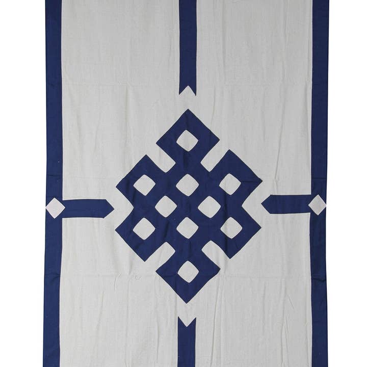 Nó infinito budista tibetano (Pata) Meditação Santuário Porta da sala cortina pendurada na parede por atacado de Lungta Imports