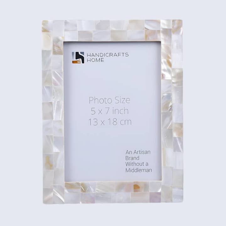 Molduras Clássicas de Madrepérola - Branco, 4x6 & 5x7 por atacado de Handicrafts Home