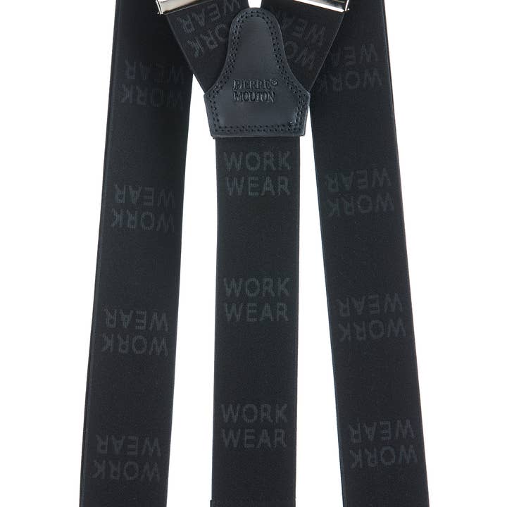 Braces Obra Wear Preto 3/Clips 140cm | Artesanal por atacado de Pierre Mouton