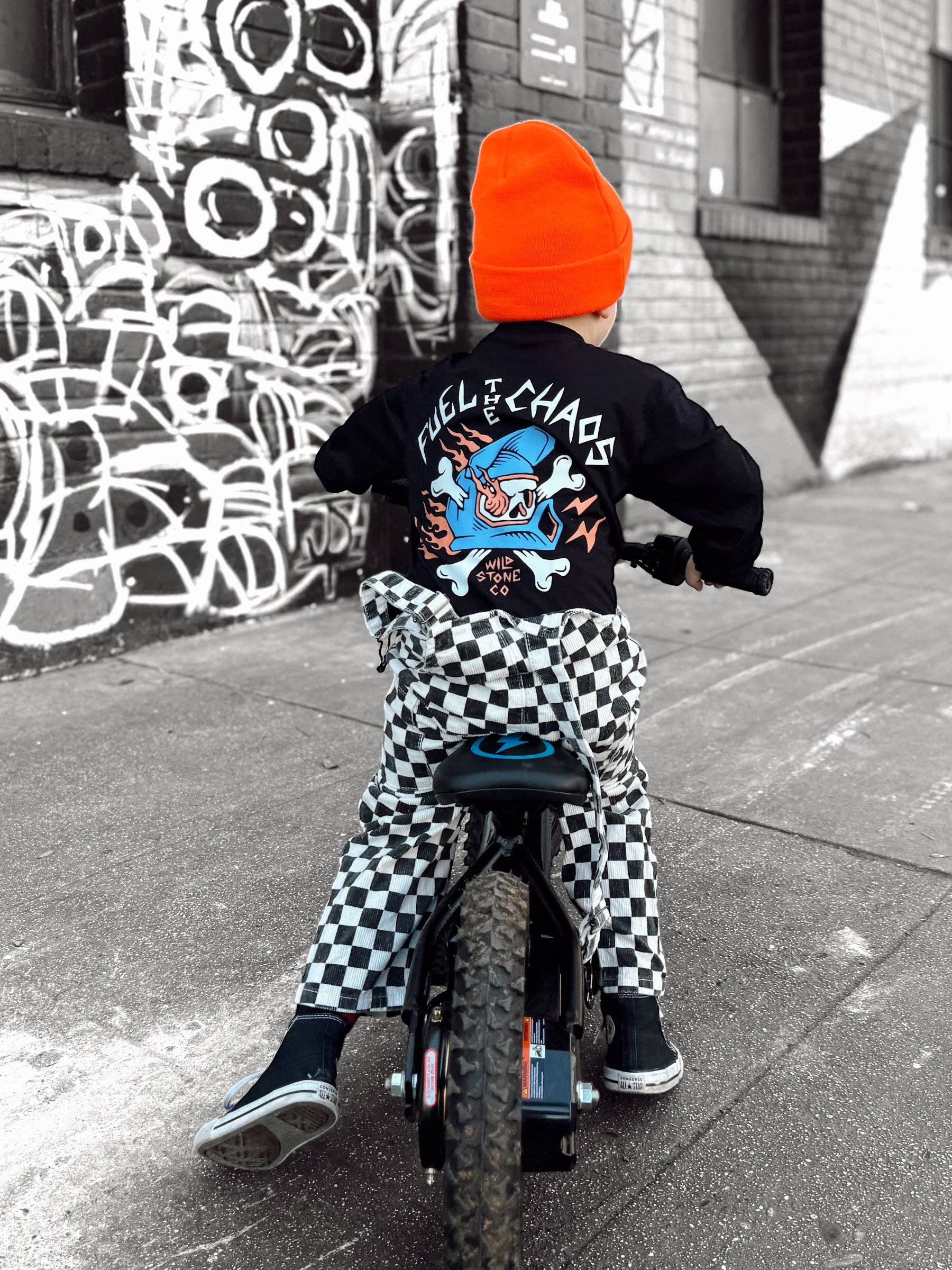 Wild Stone Co - Vente T-shirt sérigraphié – enfant - T-shirt manches longues Reckless Rebels pour enfant1