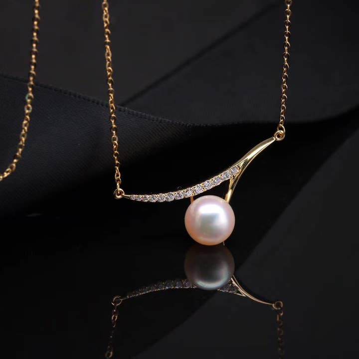 G14K Contemporary Pearl Necklace for wholesale by Timeless Pearl