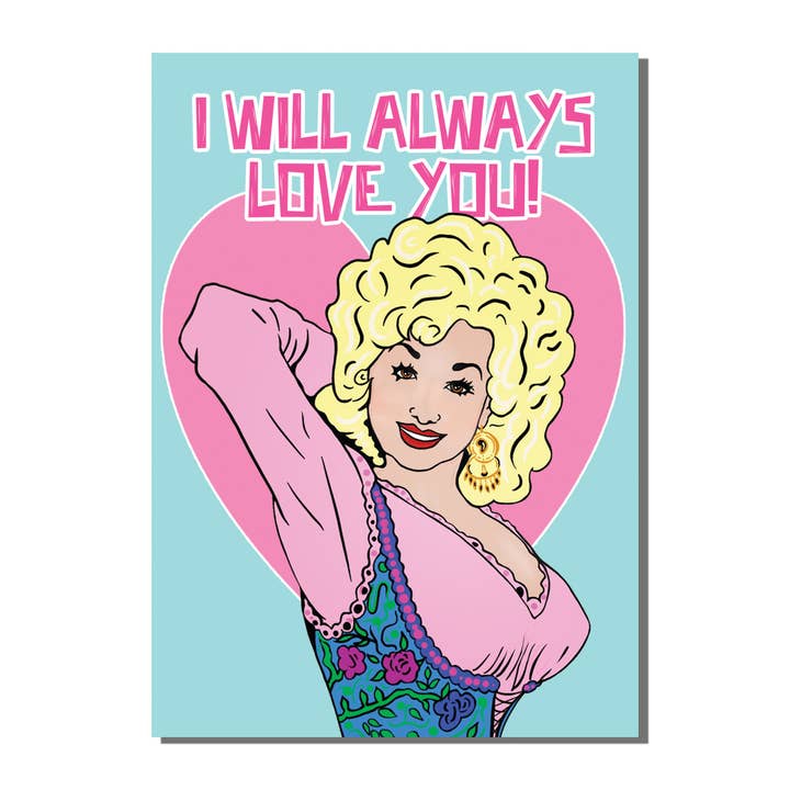 I Will Always Love You Greetings Card (pack of 6) for wholesale by Bite Your Granny