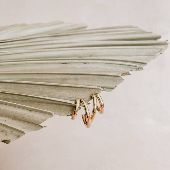 Emily Double Hoops für den Großhandel von The Stack Society