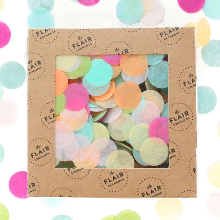Rainbow Eco Confetti for wholesale by The Flair Exchange