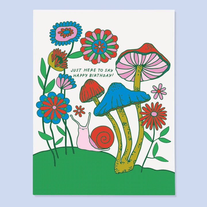 Snail Bday Card for wholesale by The Good Twin