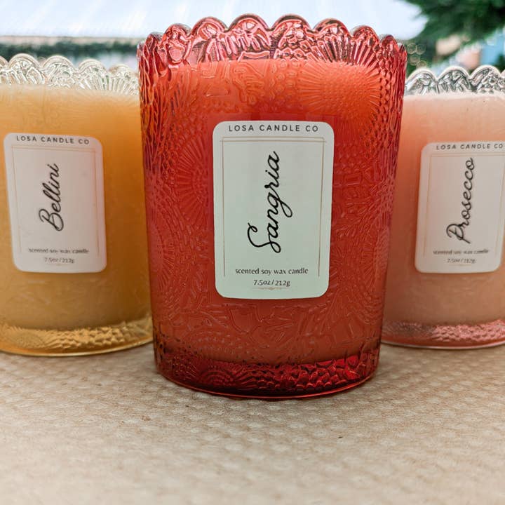 Vela com Borda de Vieiras por atacado de LoSa Candles