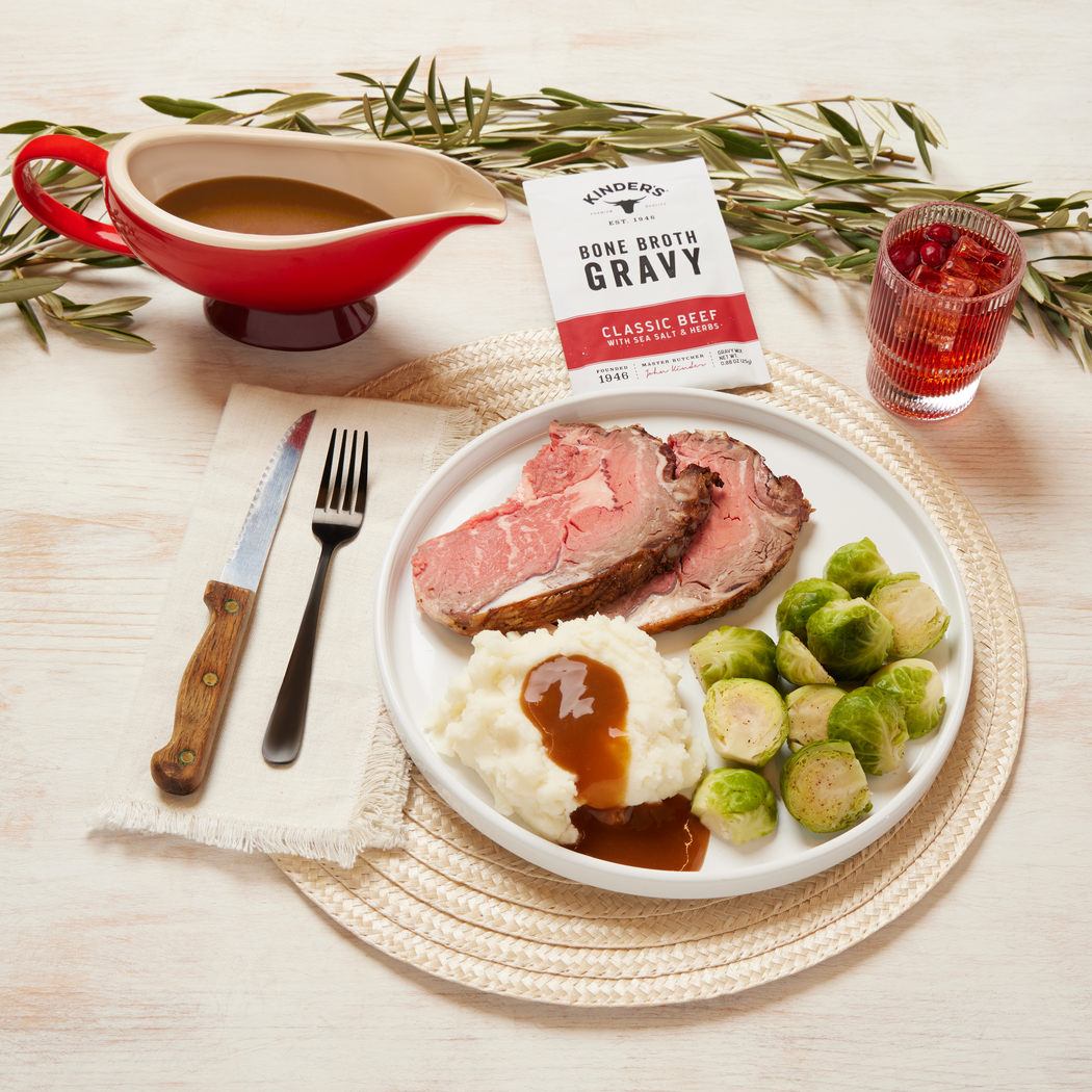 Kinder's Sauces & Seasonings - Wholesale Dried Spice Mix - Classic Beef Bone Broth Gravy with Sea Salt and Herbs2