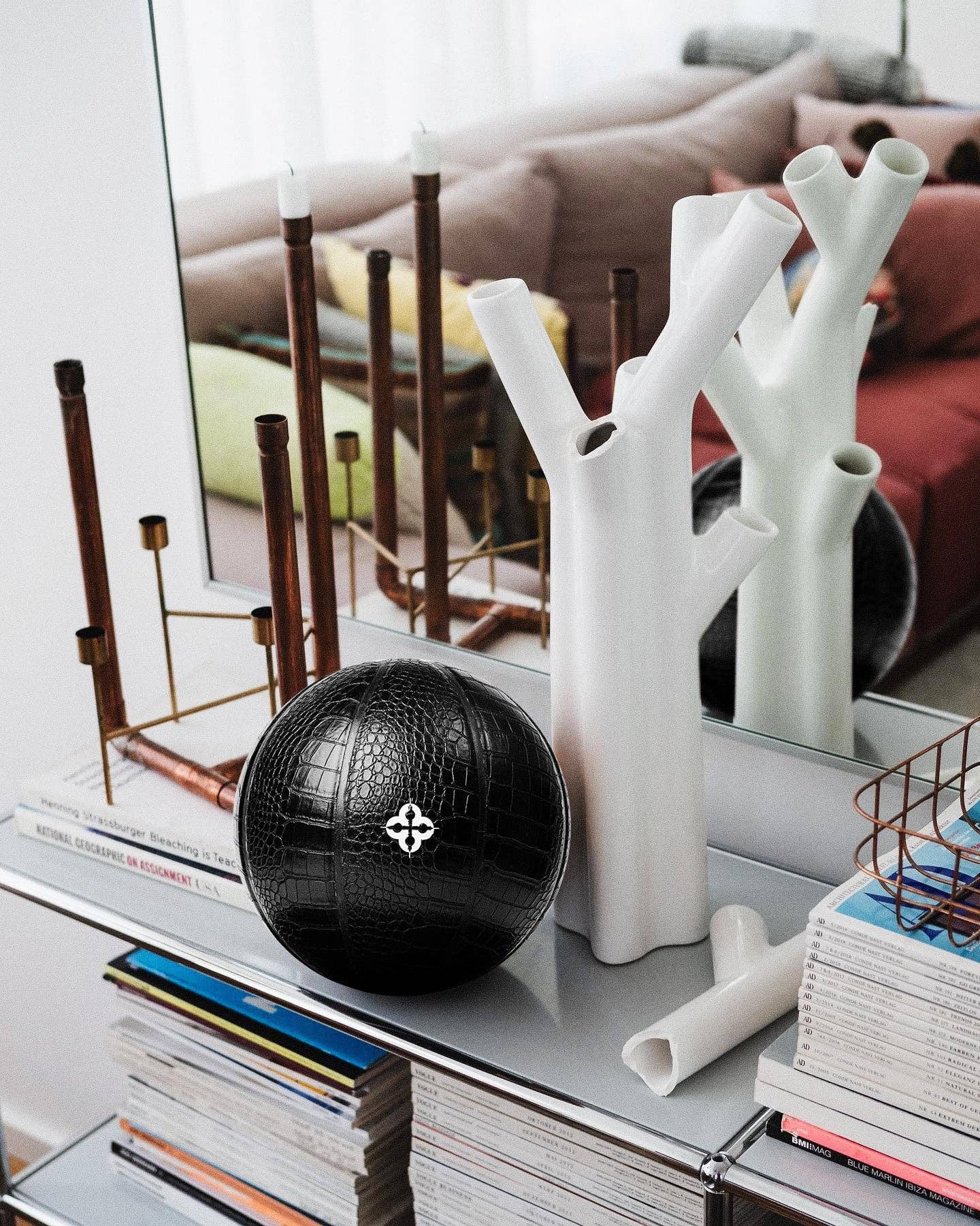 Comrade Berlin - Wholesale Decorative Tabletop Object - Croco Basketball (charcoal)5