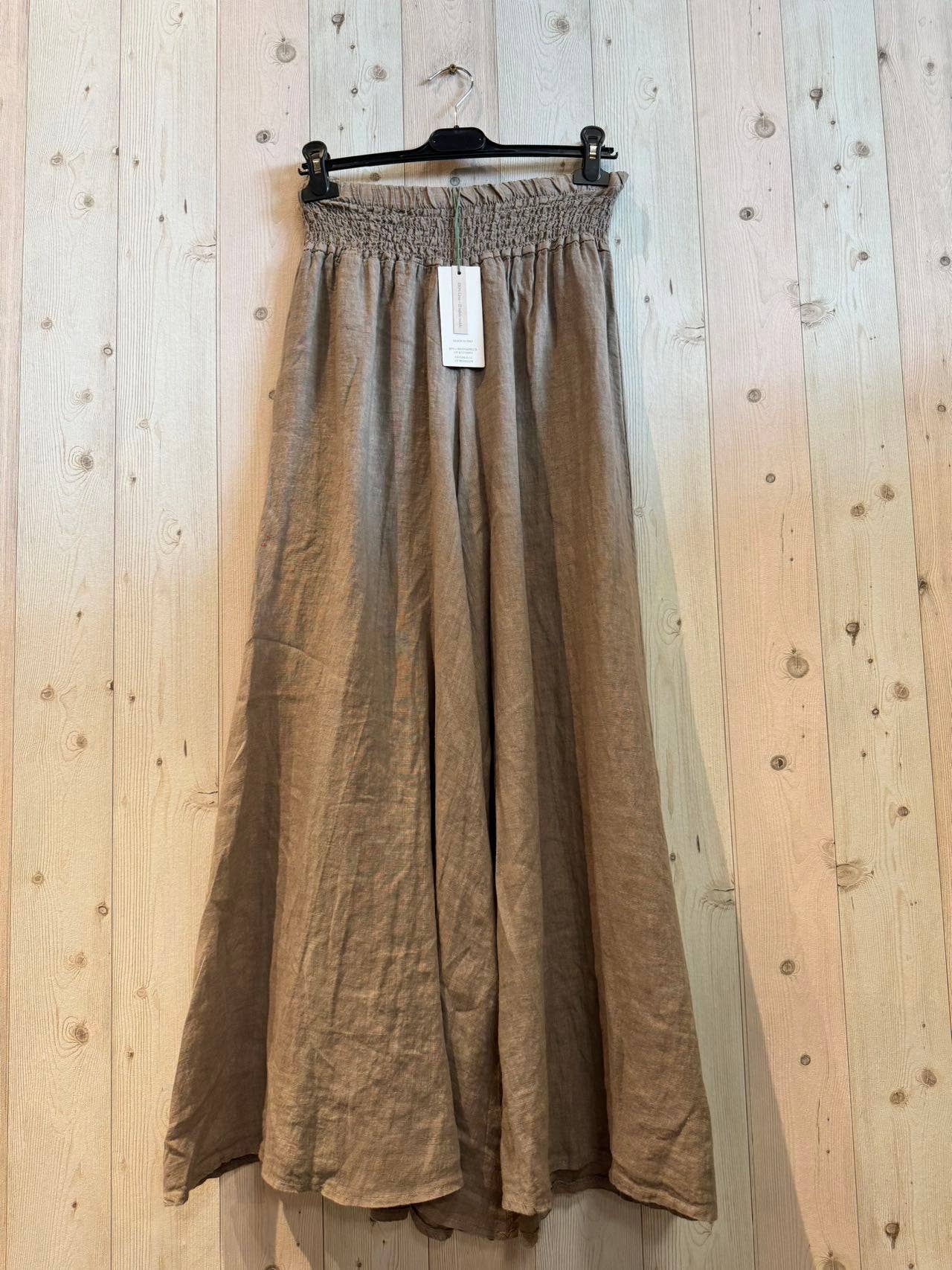 Linen & More – wholesale Pants – Women's – REF 30201 WIDE LEG LINEN PANTS 100%1