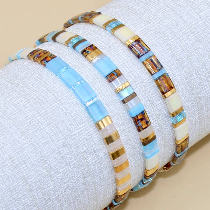 Vail Tila Beaded Bracelet Stack for wholesale by Myliu New York