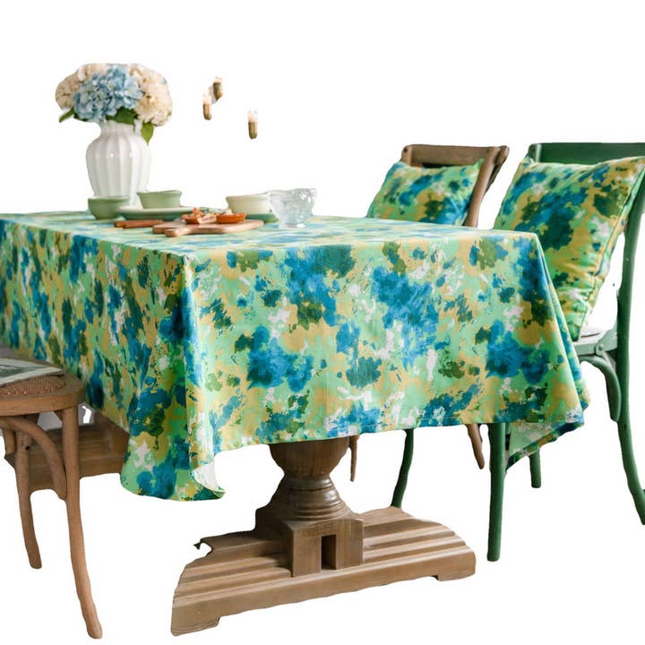 ACCITY - Wholesale Tablecloth - TIE-DYE CAMOUFLAGE PRINTED PASTORAL TABLECLOTH_CWMM0975